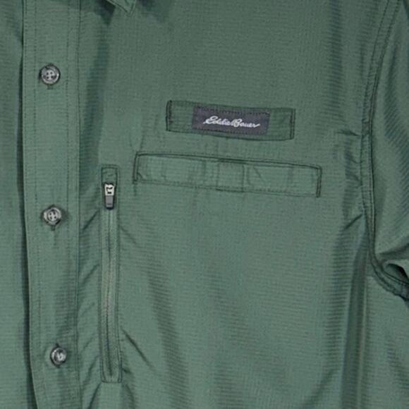 Eddie Bauer Mens X-Large Shirt Button-Up Short Sleeve Lightweight Quick-Dry - Picture 2 of 8